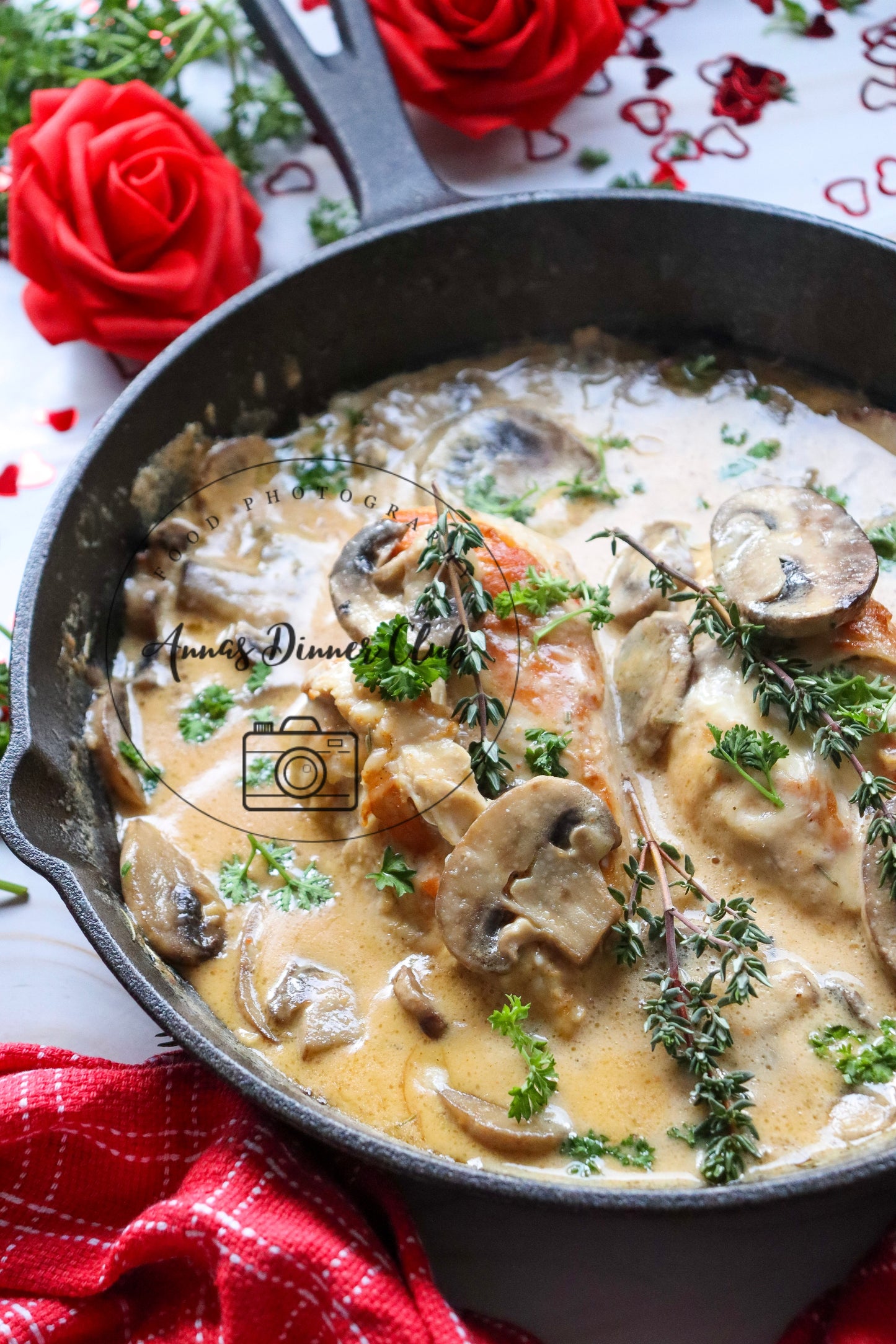 Valentine's marry me mushroom sauce chicken - PLR set
