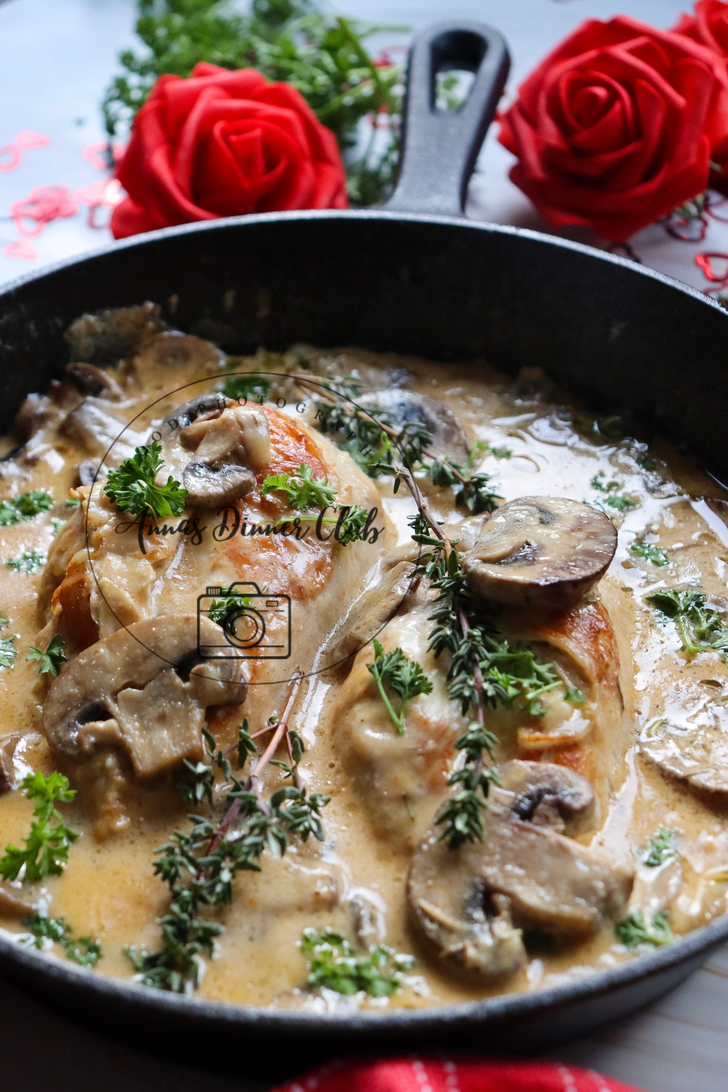 Valentine's marry me mushroom sauce chicken - PLR set