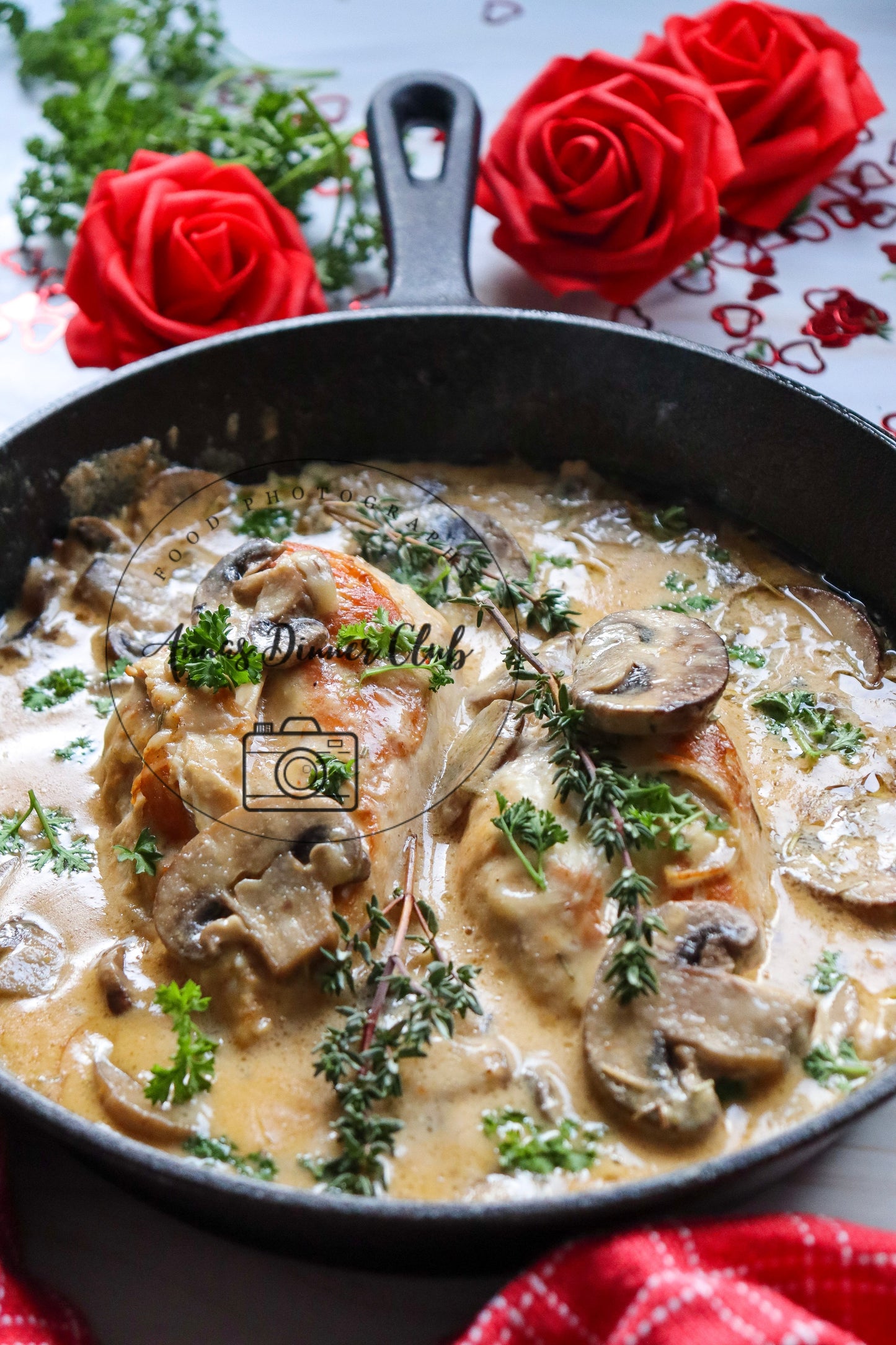 Valentine's marry me mushroom sauce chicken - PLR set