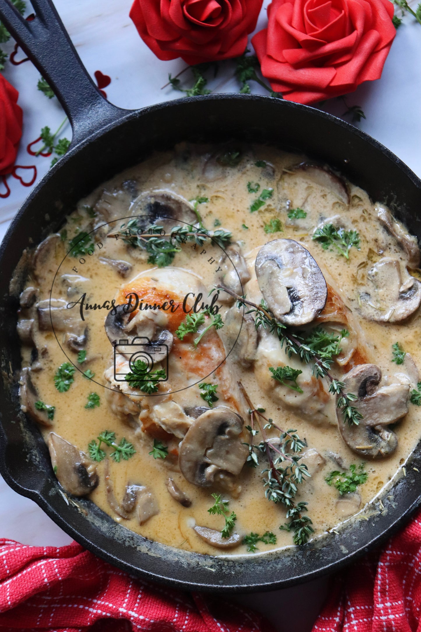 Valentine's marry me mushroom sauce chicken - PLR set