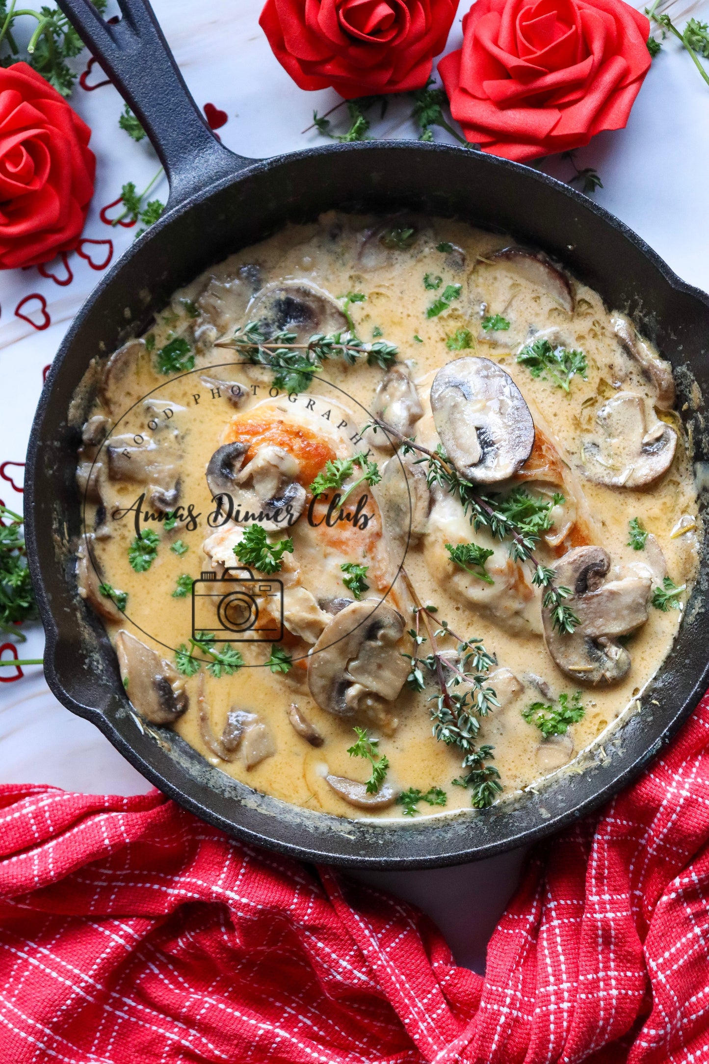 Valentine's marry me mushroom sauce chicken - PLR set