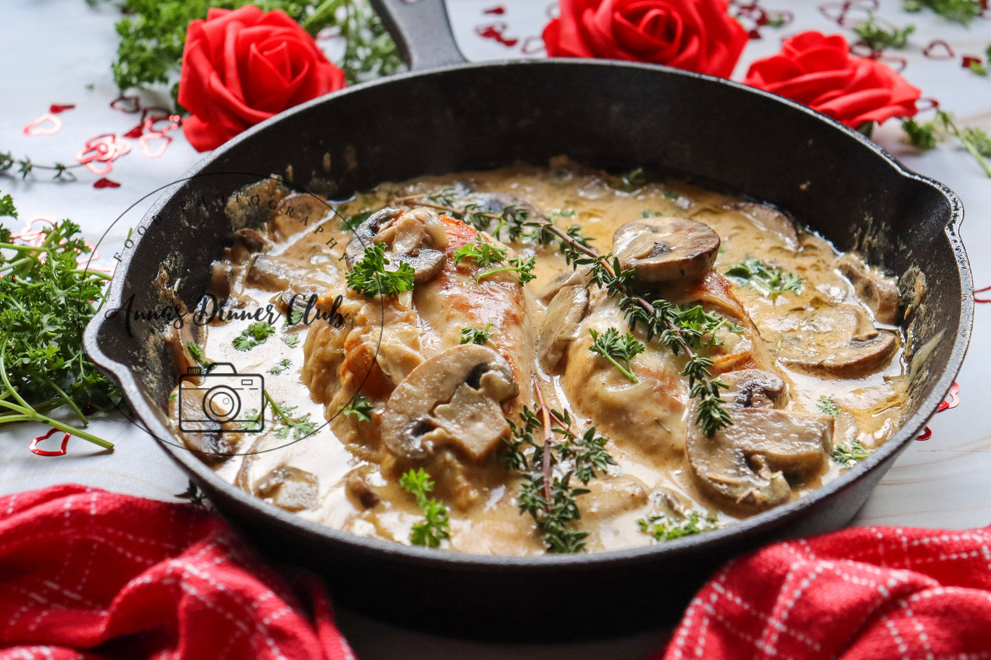 Valentine's marry me mushroom sauce chicken - PLR set