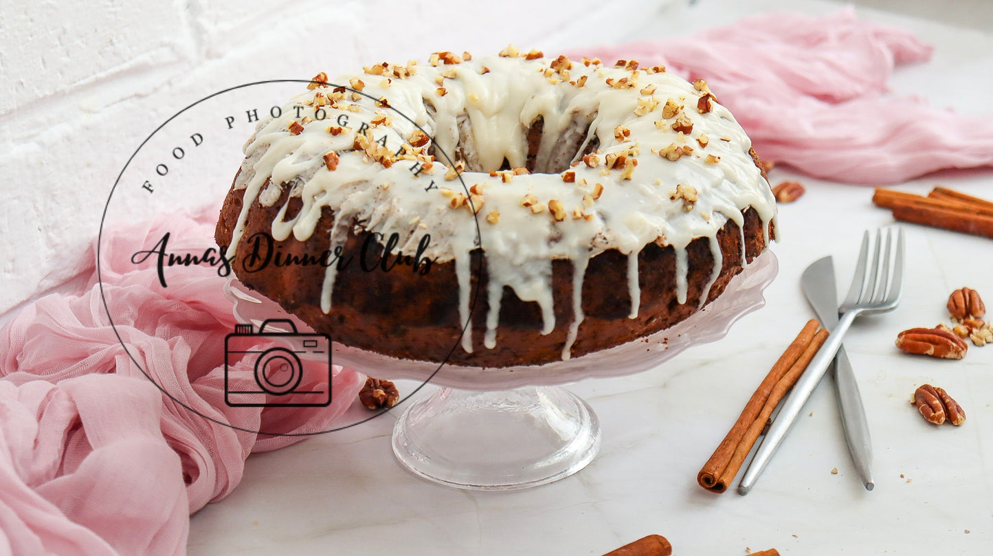 Carrot cinnamon bundt cake - PLR SET