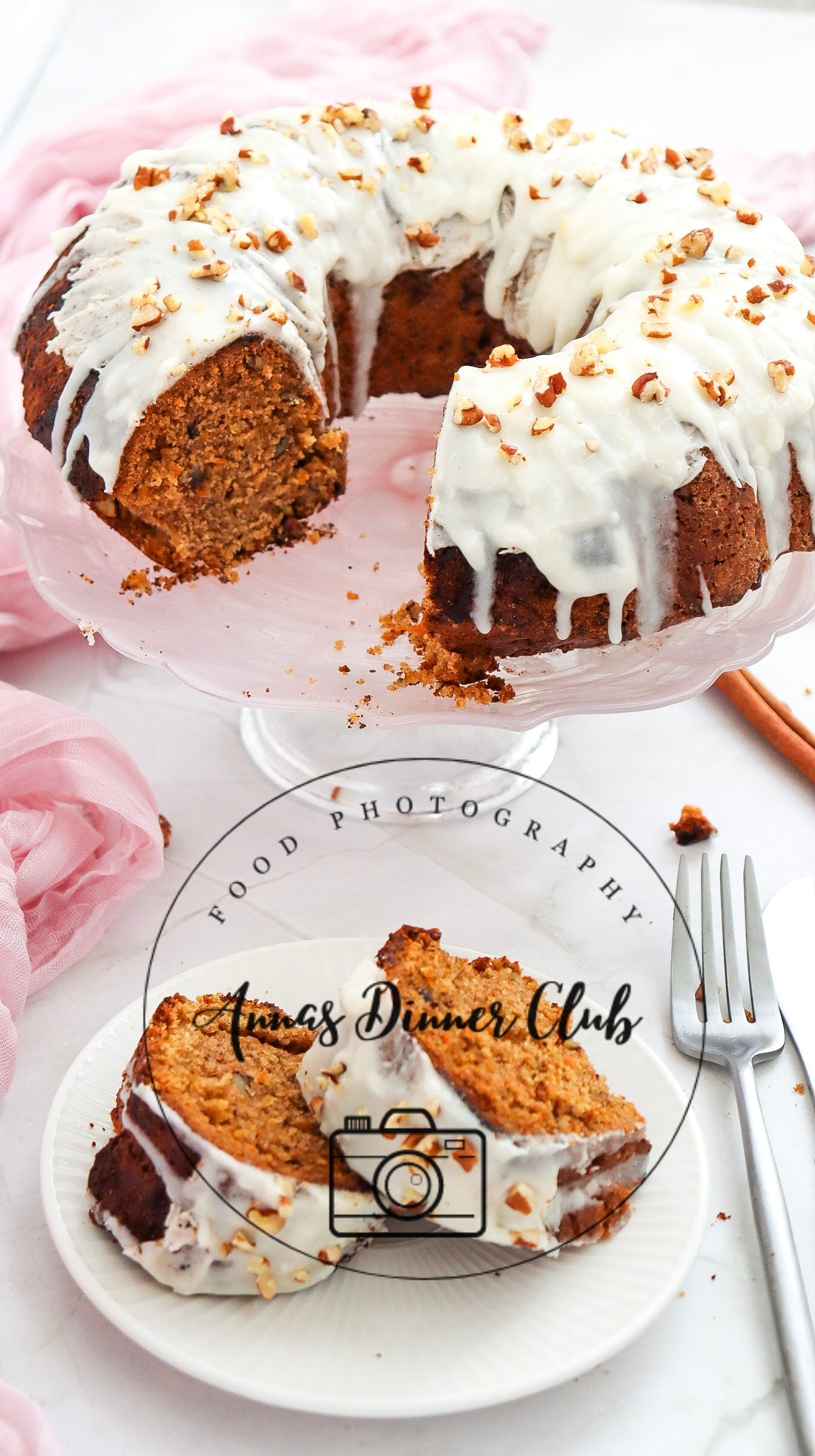 Carrot cinnamon bundt cake - PLR SET