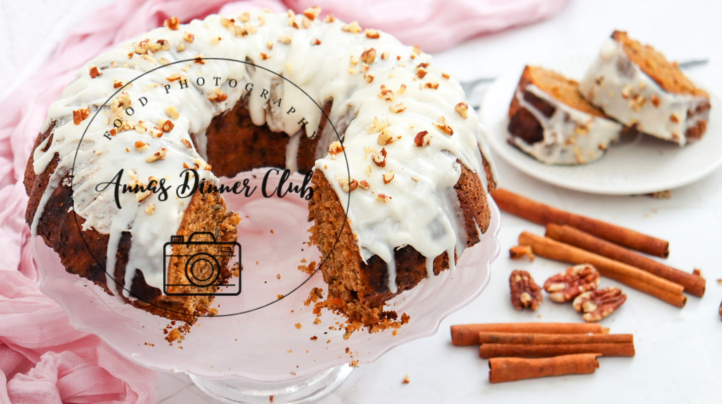 Carrot cinnamon bundt cake - PLR SET