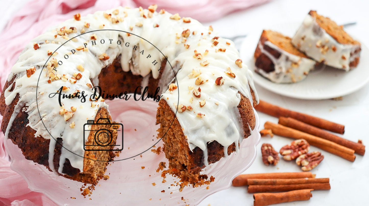 Carrot cinnamon bundt cake - PLR SET