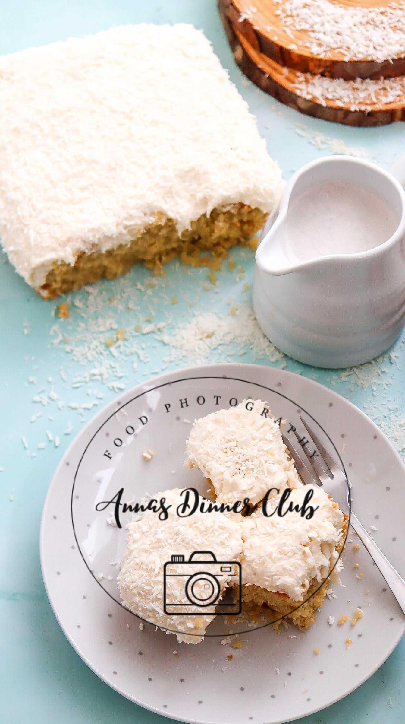 Fluffy coconut cake - PLR SET