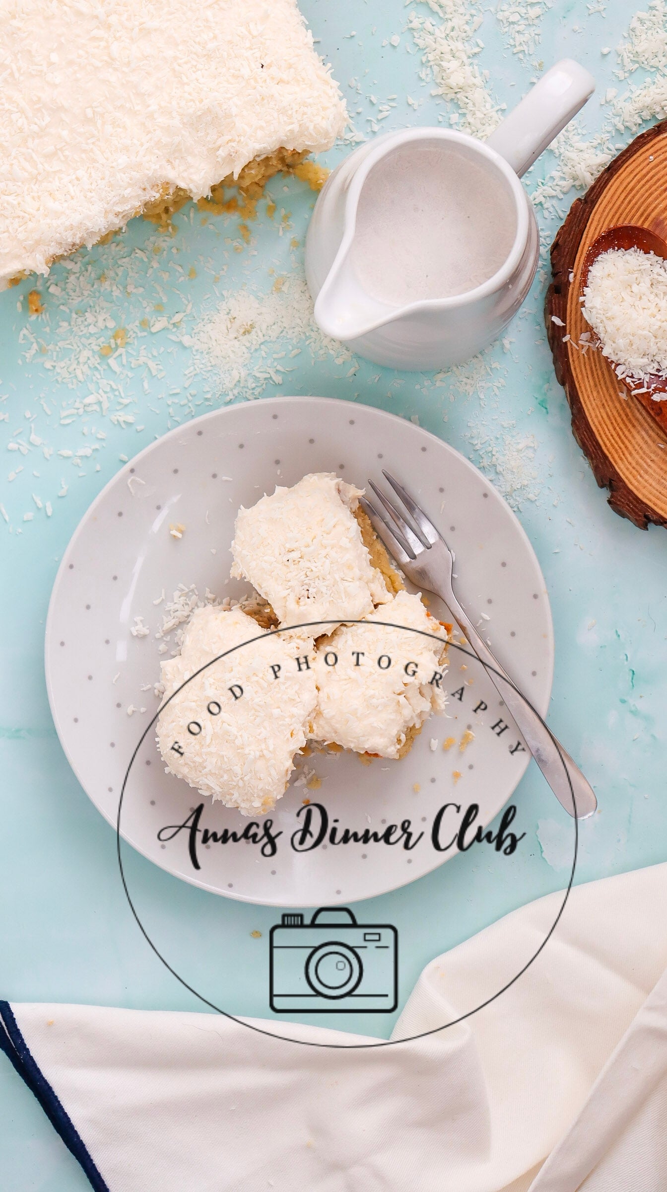 Fluffy coconut cake - PLR SET