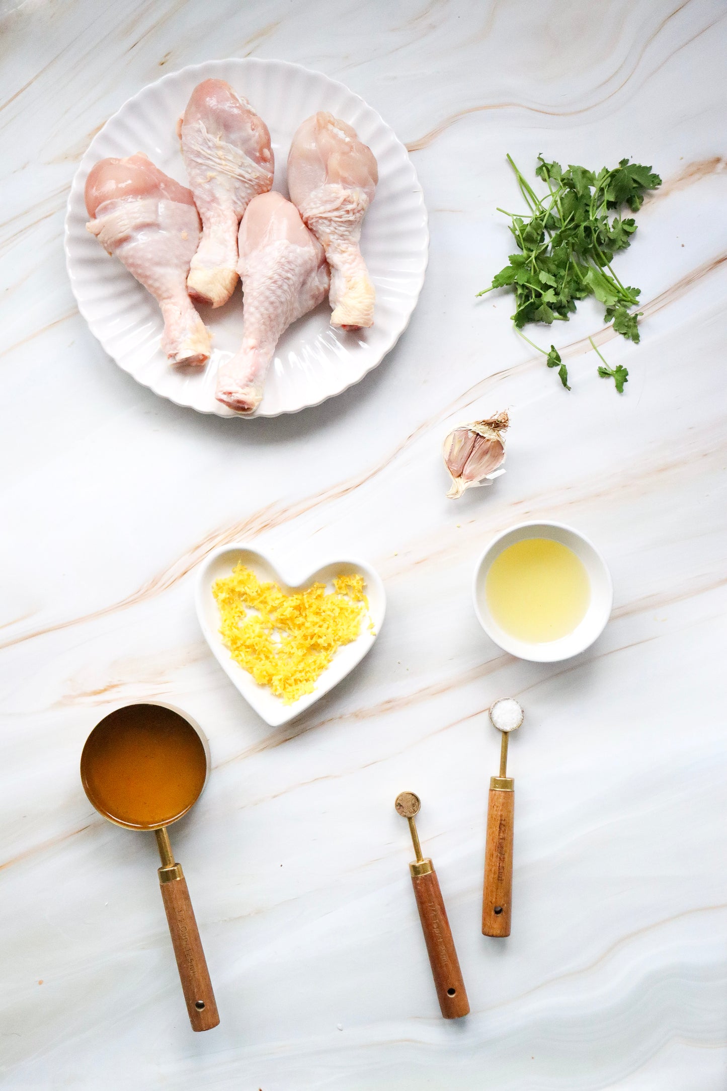 Crispy air fryer lemon chicken legs - PLR  set
