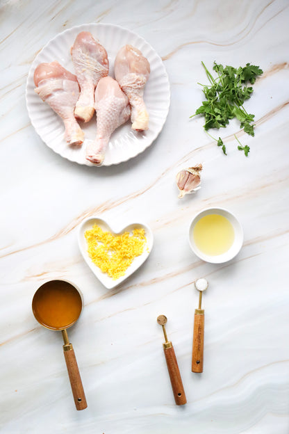 Crispy air fryer lemon chicken legs - PLR  set