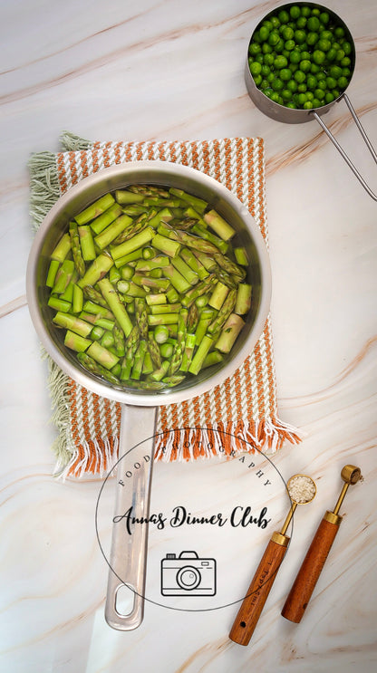 Asparagus salad with soft boiled eggs  - PLR SET