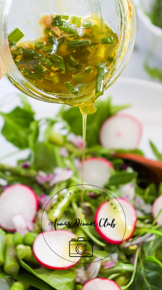 Asparagus salad with soft boiled eggs  - PLR SET