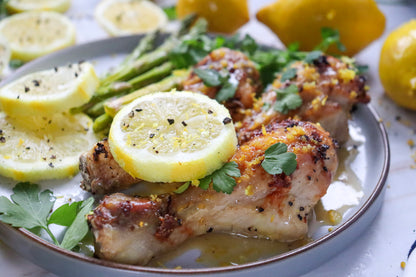 Crispy air fryer lemon chicken legs - PLR  set