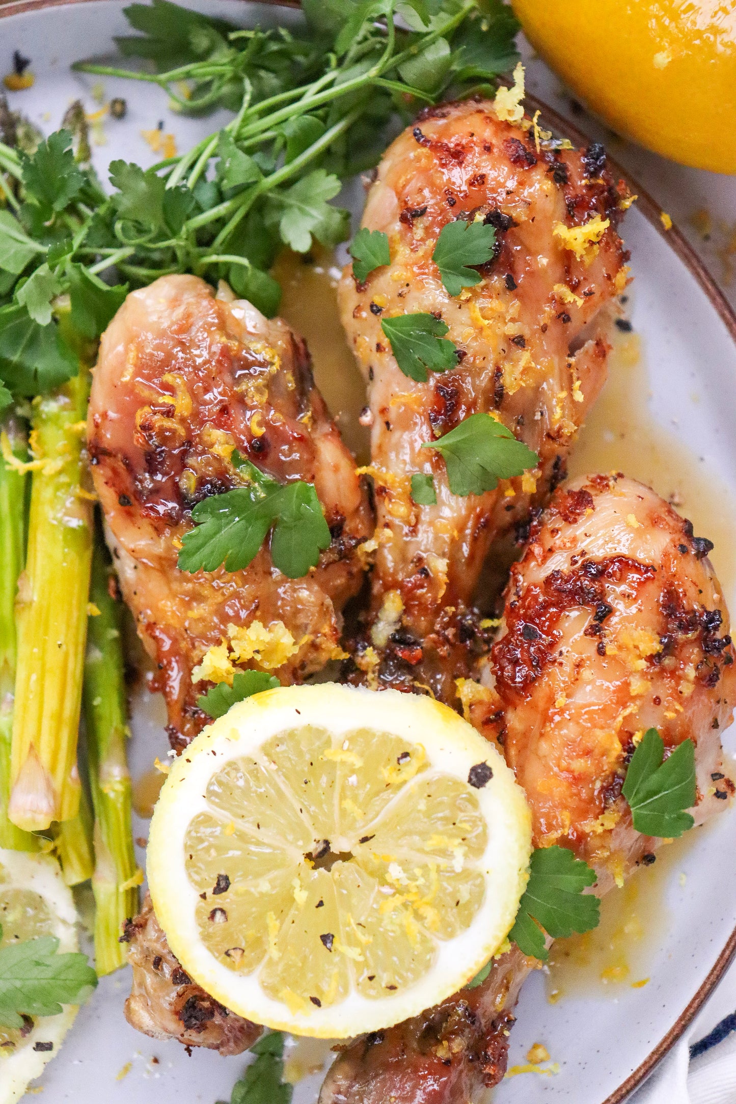 Crispy air fryer lemon chicken legs - PLR  set