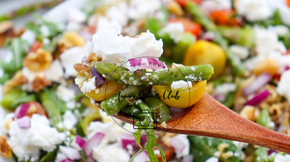 Goat Cheese asparagus spring salad PLR SET