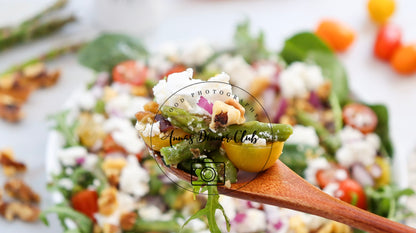 Goat Cheese asparagus spring salad PLR SET