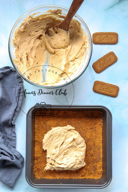 No bake Biscoff cheesecake - PLR  set