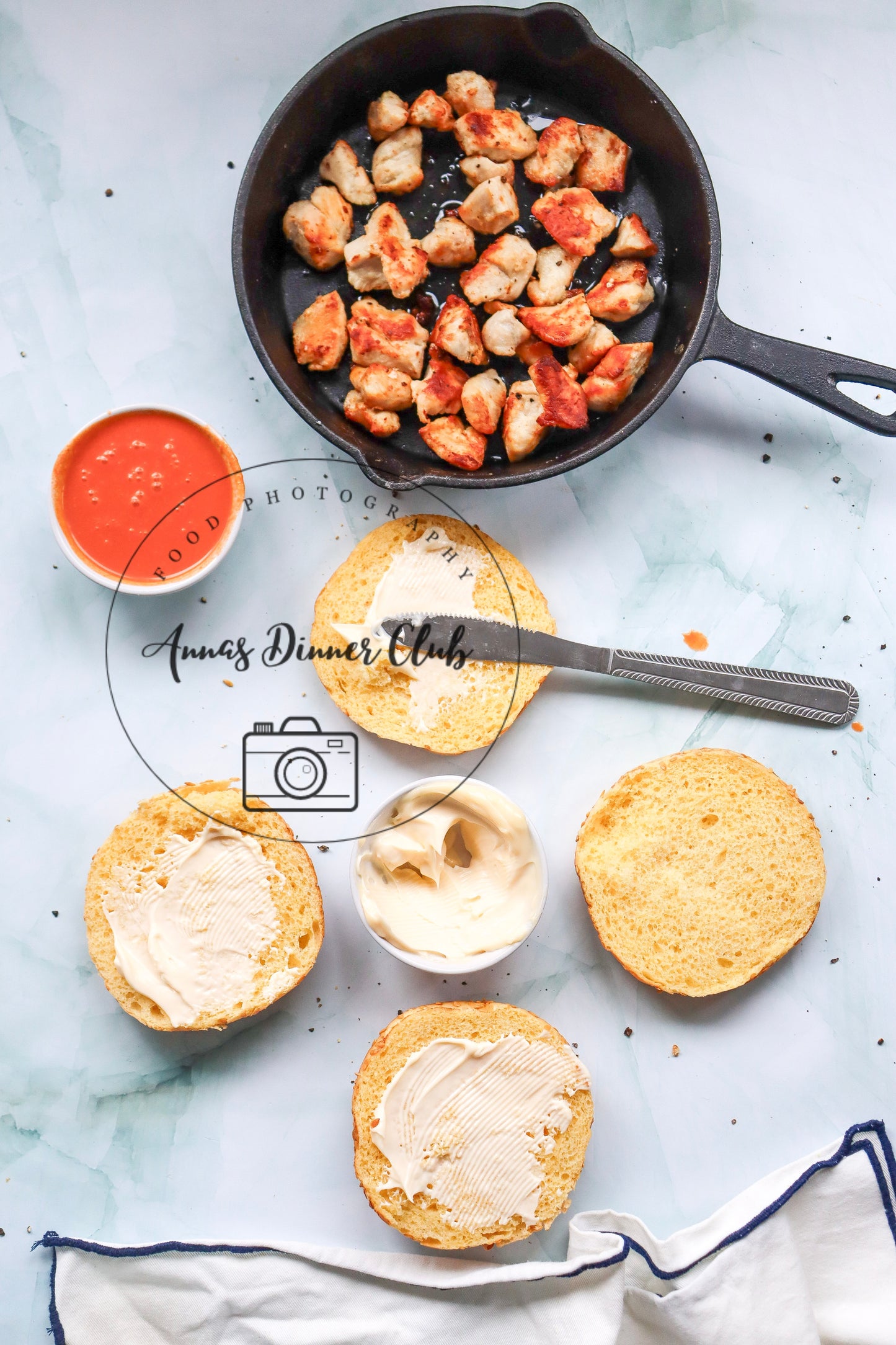 Skinny buffalo chicken sandwich  - PLR set