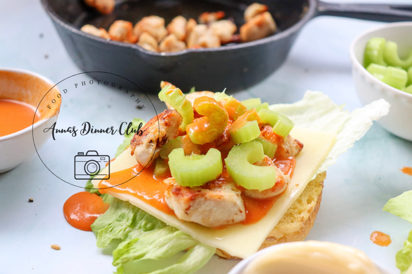 Skinny buffalo chicken sandwich  - PLR set