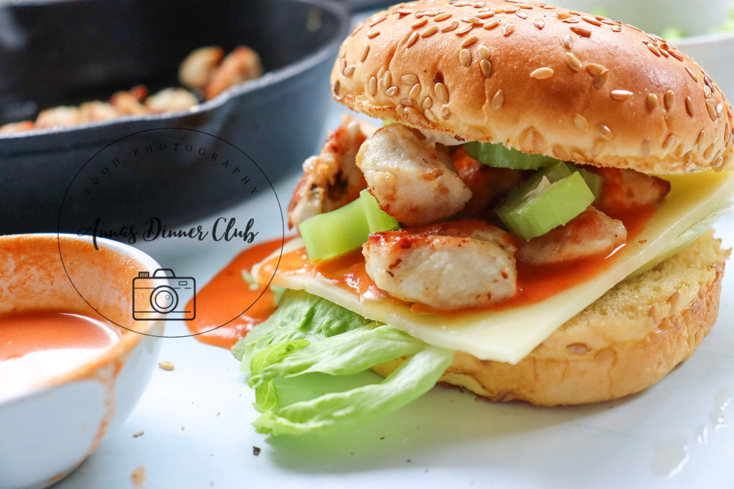 Skinny buffalo chicken sandwich  - PLR set
