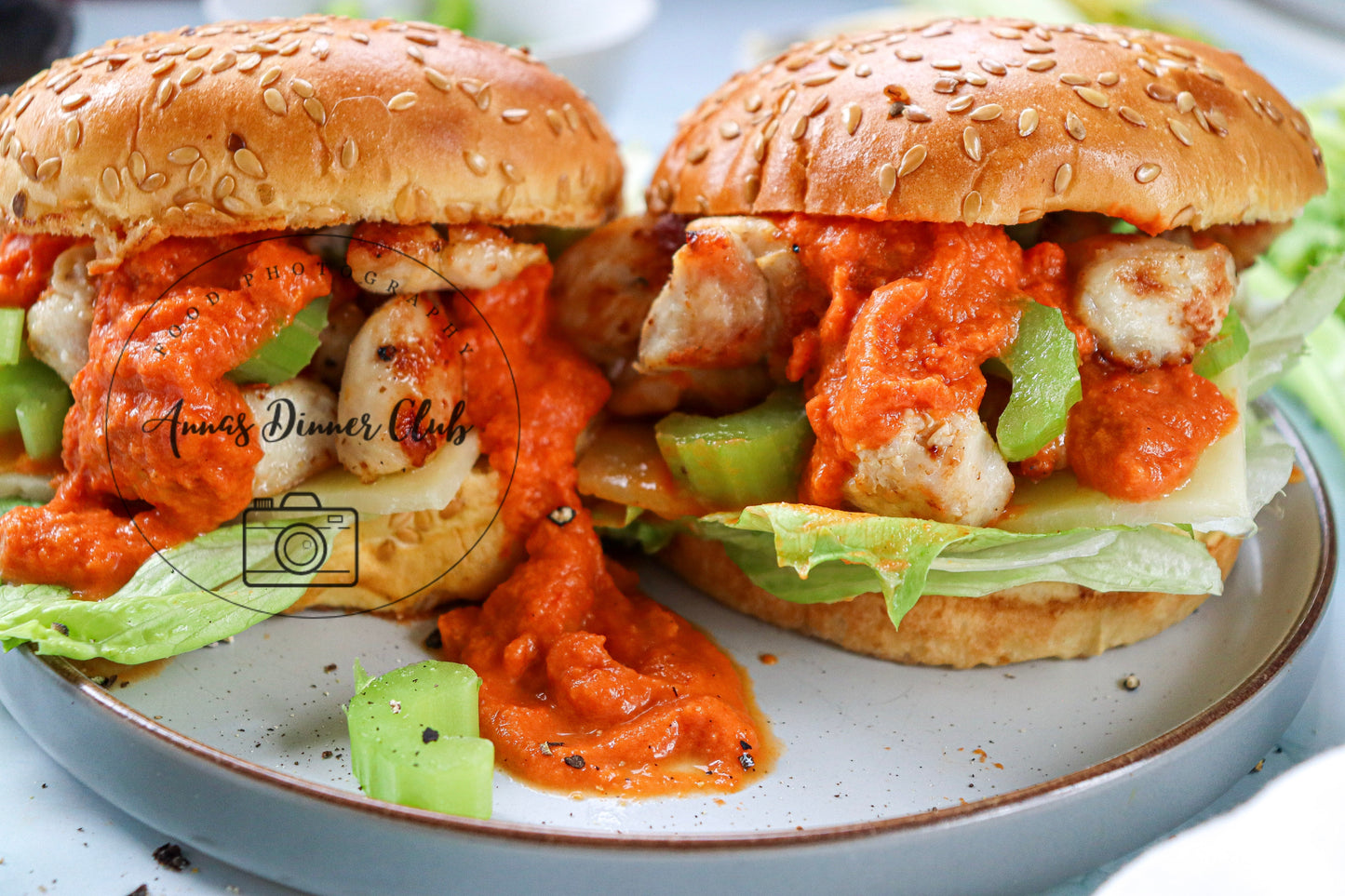 Skinny buffalo chicken sandwich  - PLR set