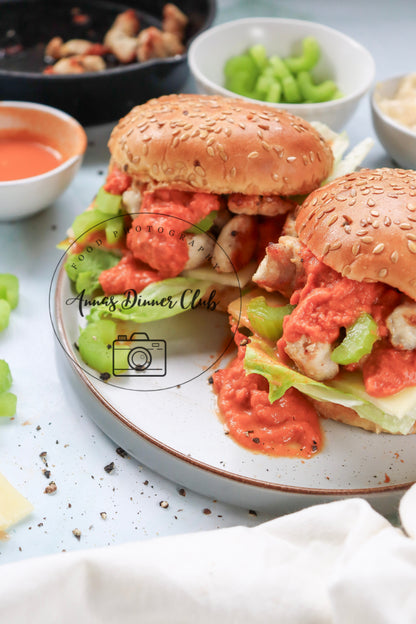 Skinny buffalo chicken sandwich  - PLR set