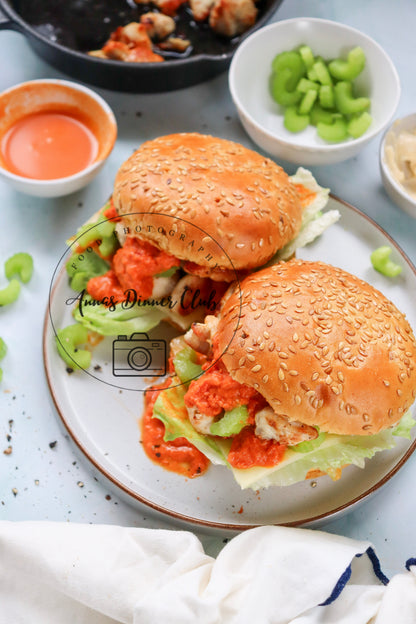 Skinny buffalo chicken sandwich  - PLR set