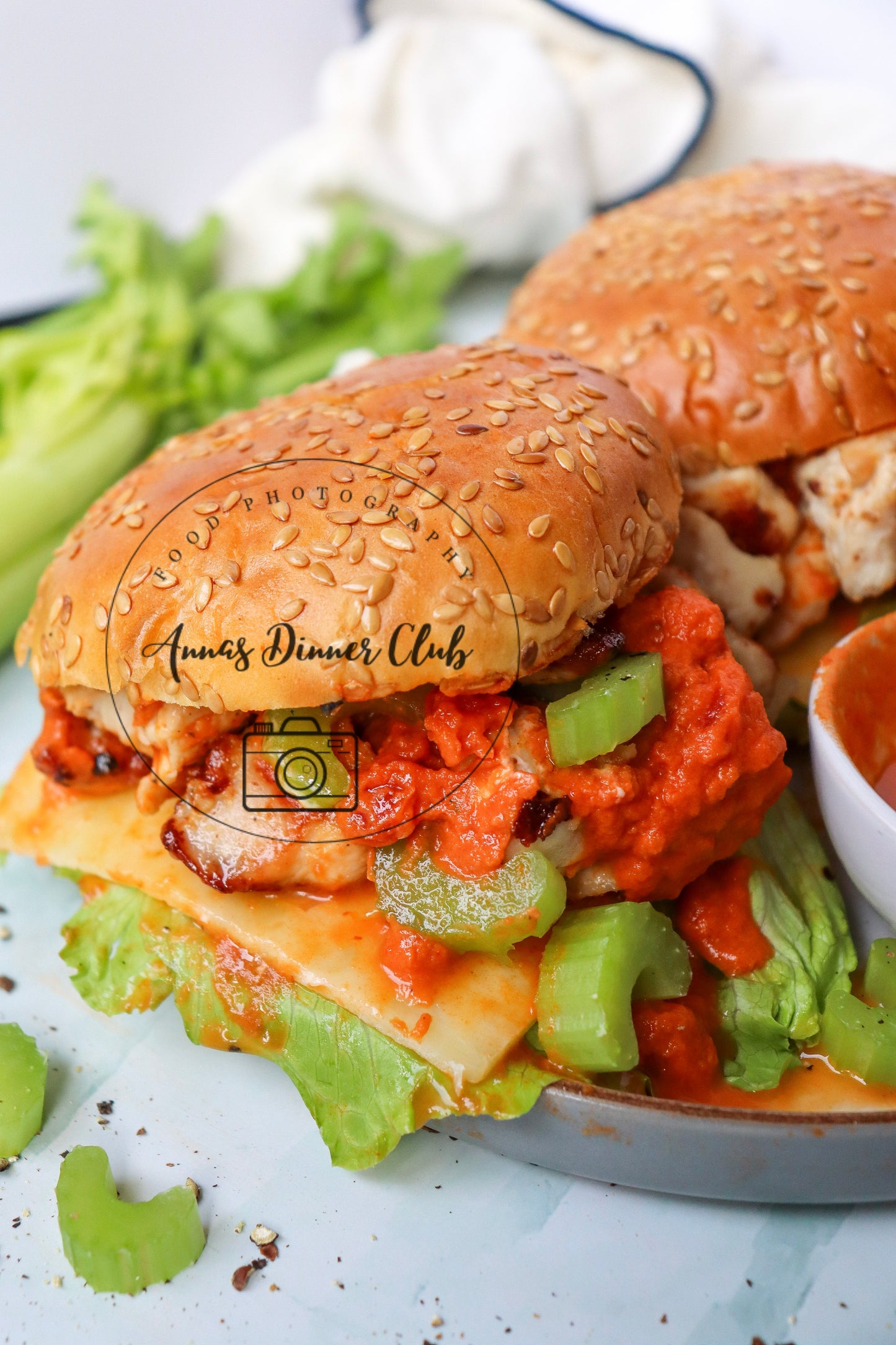 Skinny buffalo chicken sandwich  - PLR set