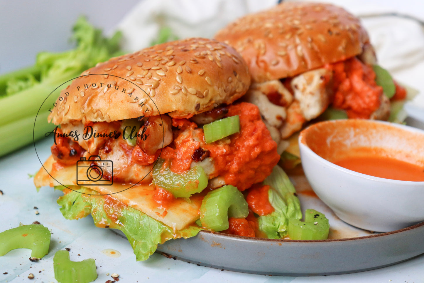Skinny buffalo chicken sandwich  - PLR set