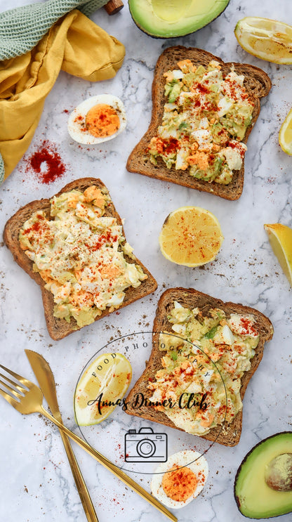 Avocado Salad Toast PLR set