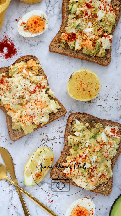 Avocado Salad Toast PLR set