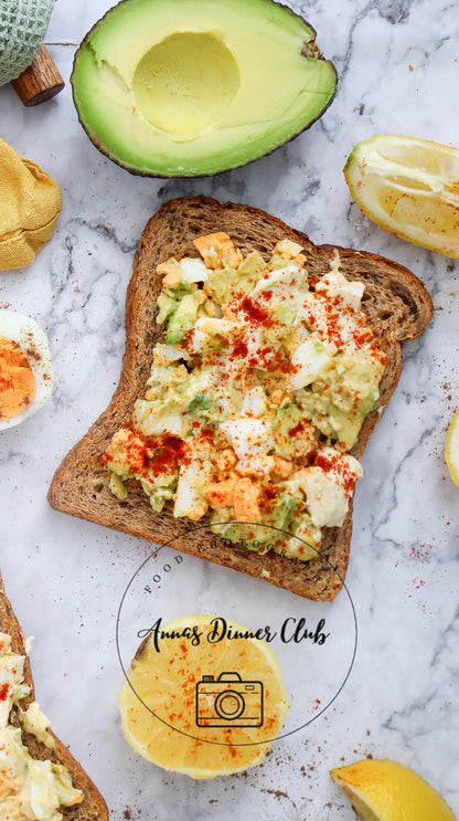 Avocado Salad Toast PLR set