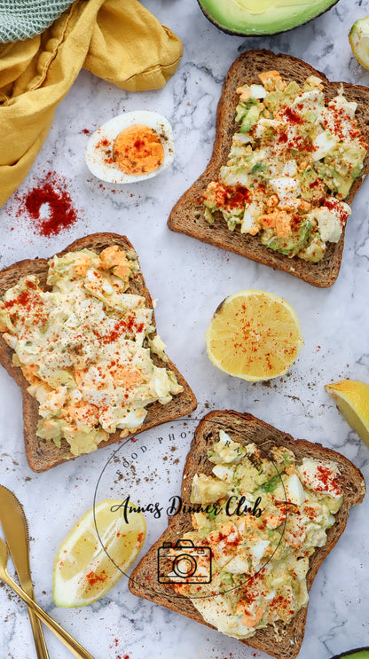 Avocado Salad Toast PLR set