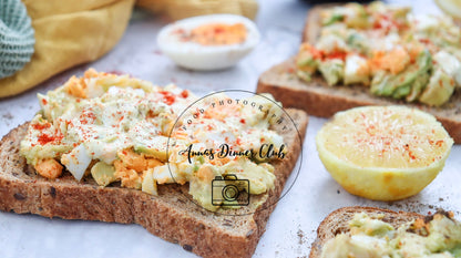 Avocado Salad Toast PLR set