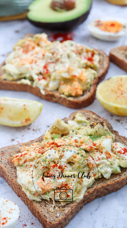 Avocado Salad Toast PLR set