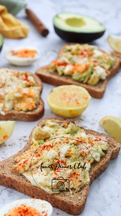 Avocado Salad Toast PLR set