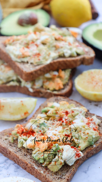 Avocado Salad Toast PLR set