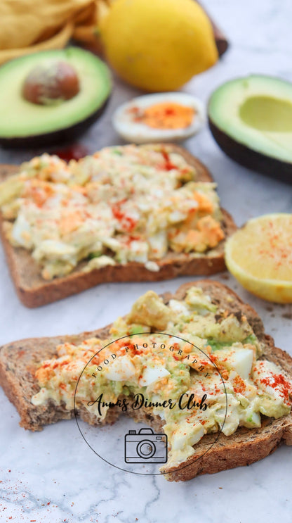 Avocado Salad Toast PLR set