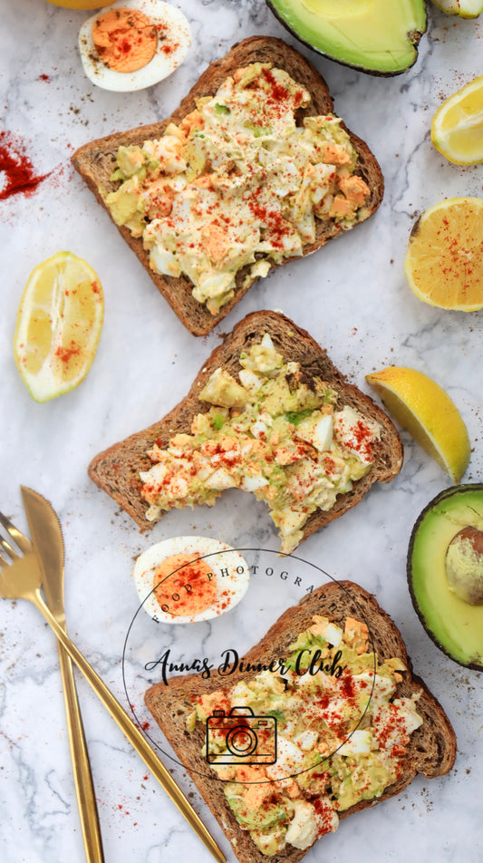 Avocado Salad Toast PLR set