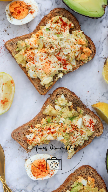 Avocado Salad Toast PLR set