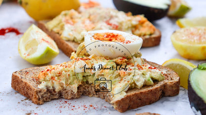 Avocado Salad Toast PLR set