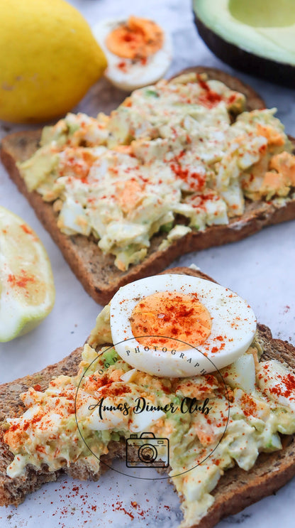 Avocado Salad Toast PLR set