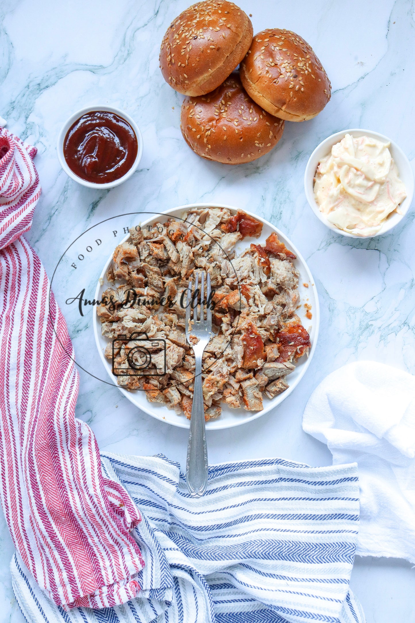 4th of July Pulled Pork BBQ Sandwiches- PLR set