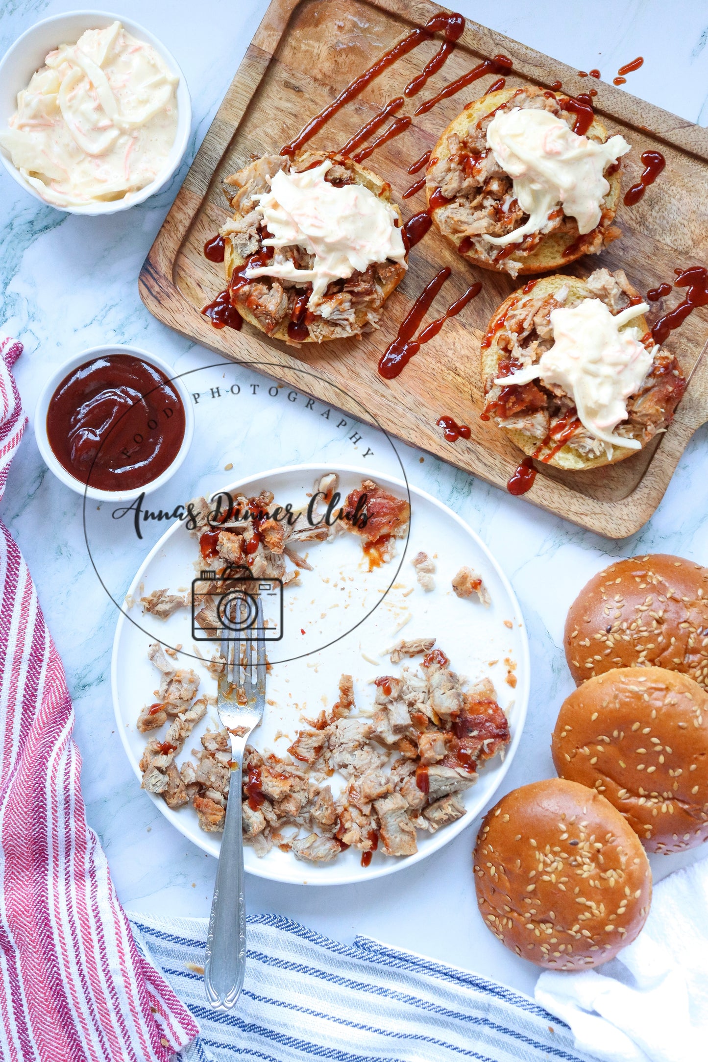 4th of July Pulled Pork BBQ Sandwiches- PLR set