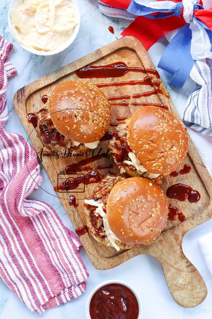 4th of July Pulled Pork BBQ Sandwiches- PLR set