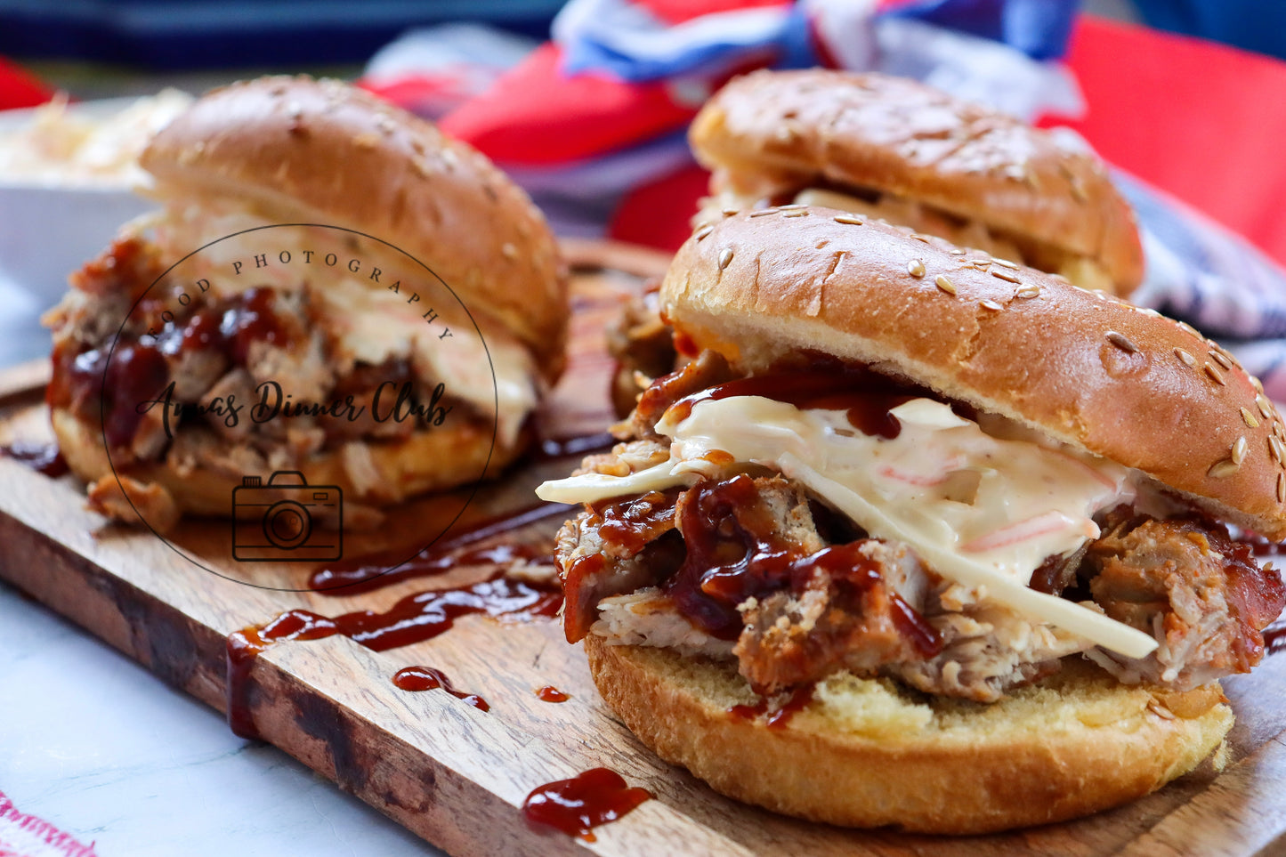 4th of July Pulled Pork BBQ Sandwiches- PLR set