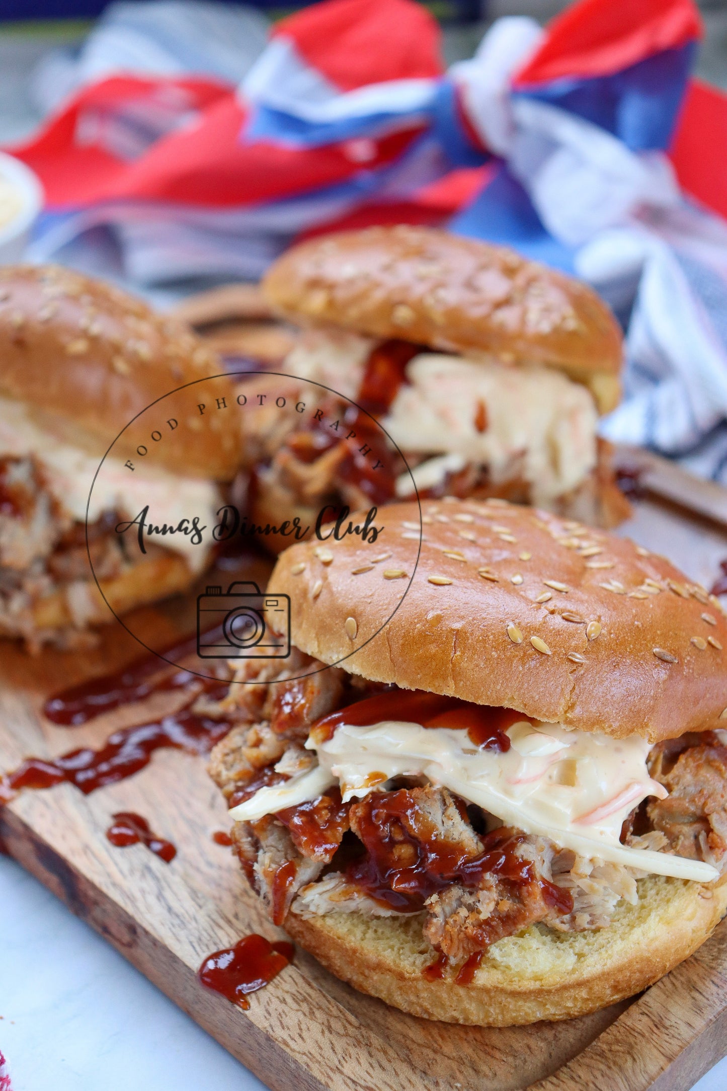 4th of July Pulled Pork BBQ Sandwiches- PLR set