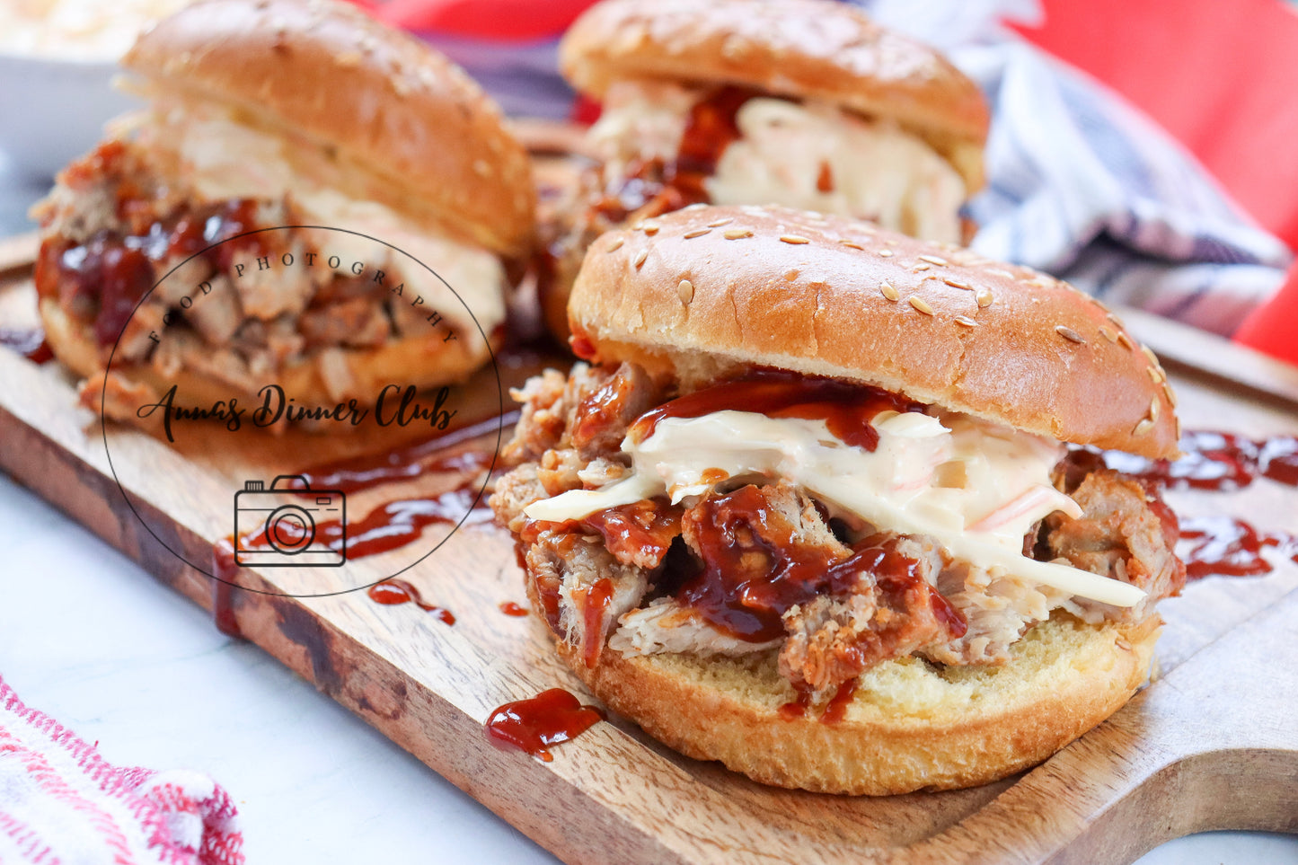 4th of July Pulled Pork BBQ Sandwiches- PLR set