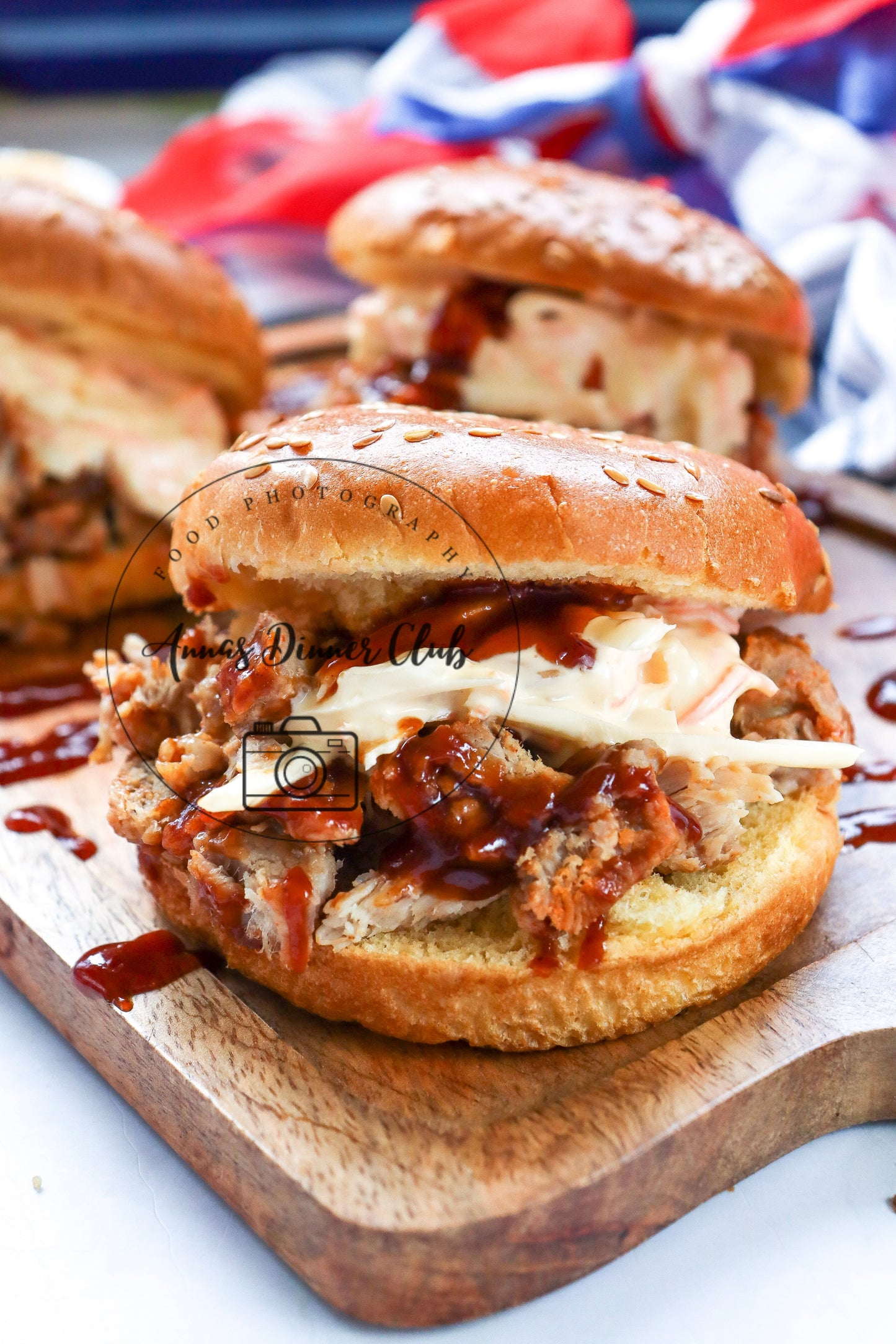 4th of July Pulled Pork BBQ Sandwiches- PLR set