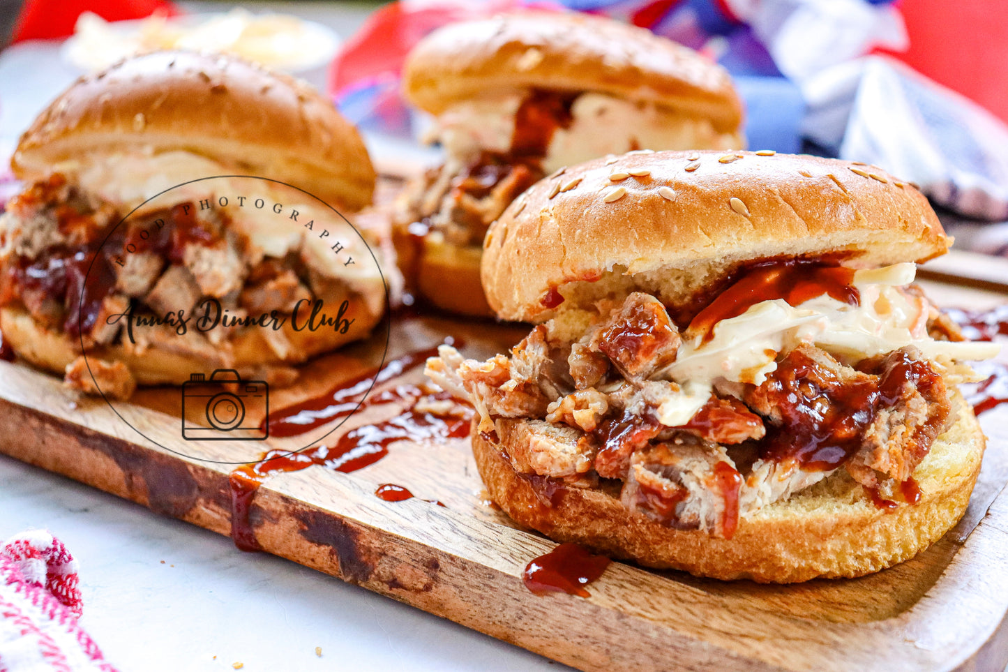 4th of July Pulled Pork BBQ Sandwiches- PLR set